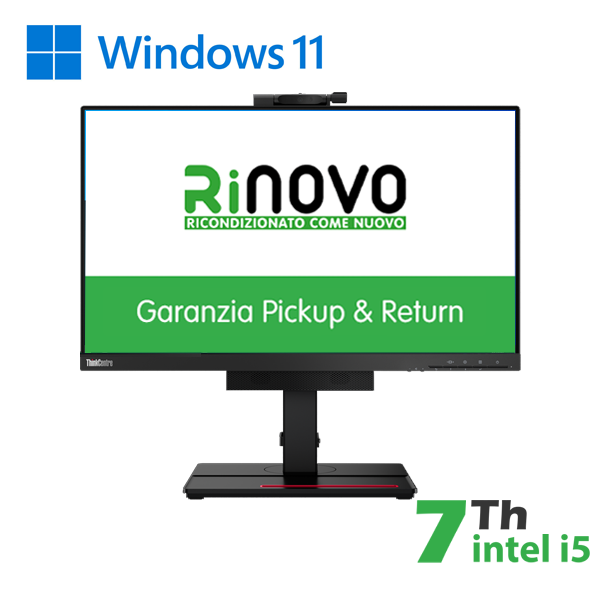 TINY-IN-ONE LENOVO 22" gen3 M710q INTEL i5-7GEN 16GB RAM 256GB SSD WINDOWS 11 PRO cod.RN89532112