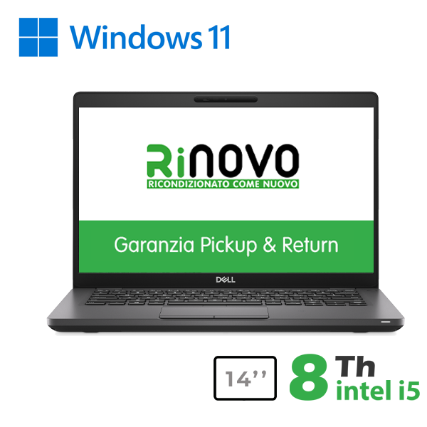 NOTEBOOK DELL LATITUDE 5400 14" INTEL i5-8GEN 16GB RAM 256GB SSD WINDOWS 11 PRO cod.RN42532114