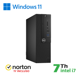 PC DELL SFF Optiplex 3050-7050M INTEL i7-7GEN 16GB RAM 512GB SSD WIN 11 PRO UPG + NORTON ANTIVIRUS cod.RN44634311