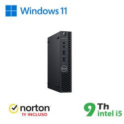 MINI PC DELL Optiplex 3050-7050M INTEL i5-9GEN 16GB RAM 512GB SSD WIN 11 PRO UPG + NORTON ANTIVIRUS cod.RN45534312