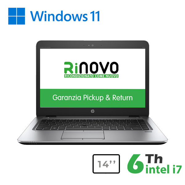 NOTEBOOK HP 840 G3 14" INTEL i7-6GEN 16GB RAM 240GB SSD WINDOWS 11 PRO cod.RN62632112