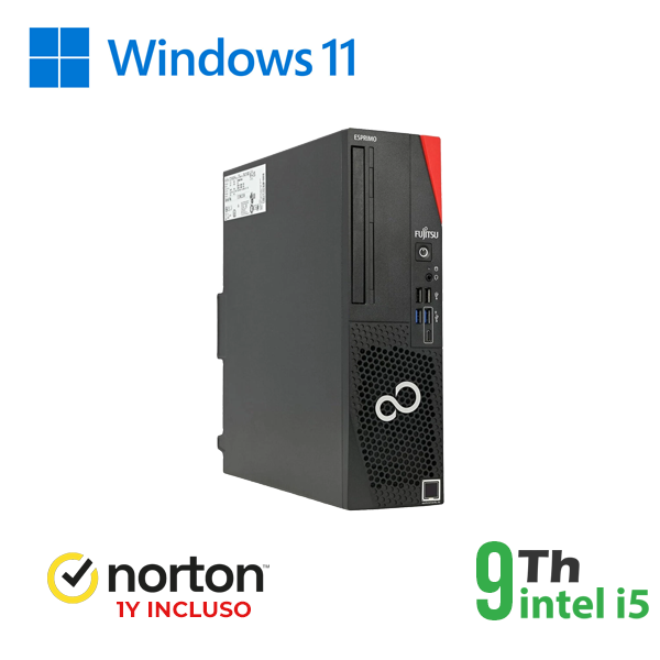 PC FUJITSU D588 SFF INTEL i5-9GEN 8GB RAM 256GB SSD WIN 11 PRO UPG + NORTON ANTIVIRUS cod.RN54522313